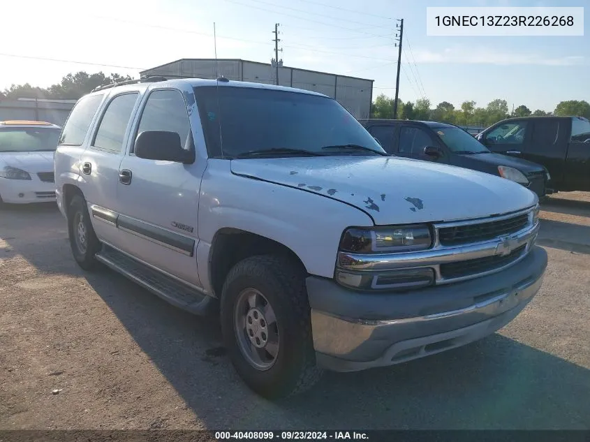 1GNEC13Z23R226268 2003 Chevrolet Tahoe Ls