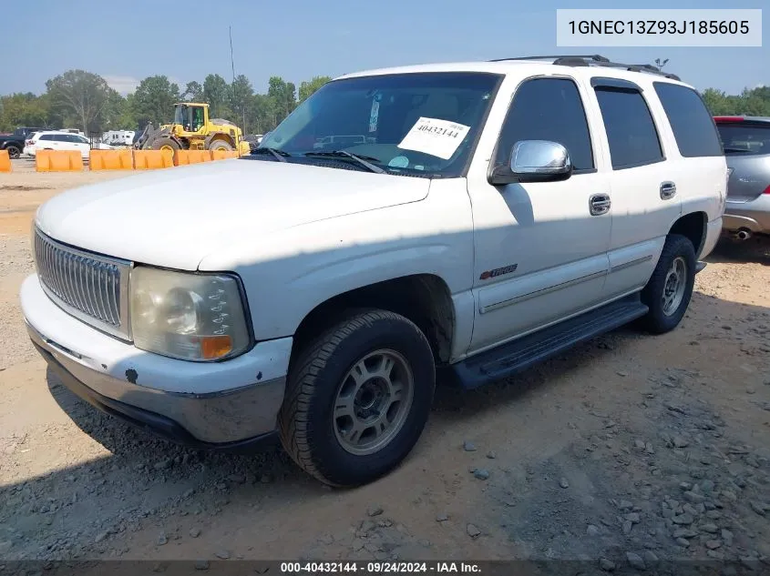 1GNEC13Z93J185605 2003 Chevrolet Tahoe Ls