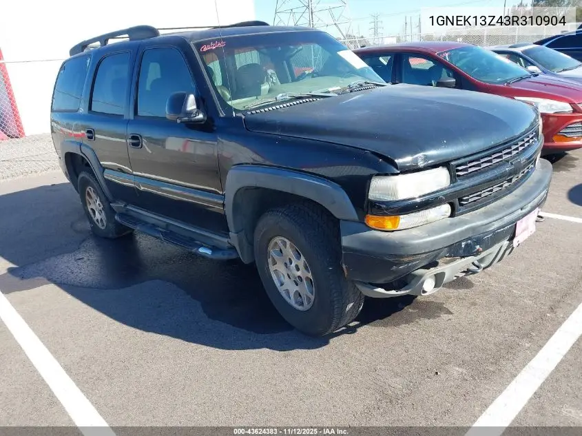 1GNEK13Z43R310904 2003 Chevrolet Tahoe Z71