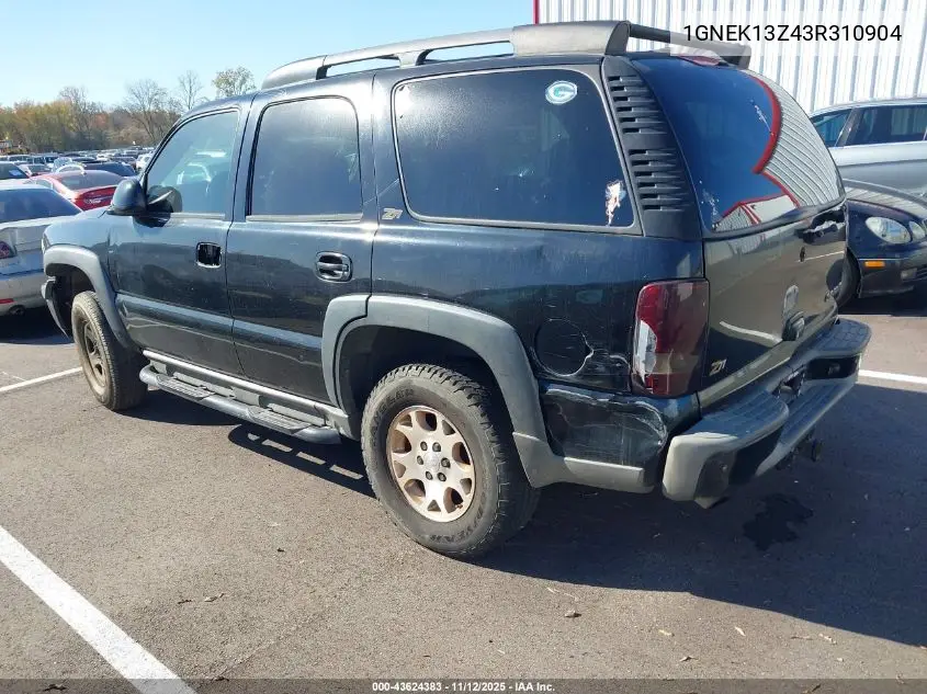 1GNEK13Z43R310904 2003 Chevrolet Tahoe Z71