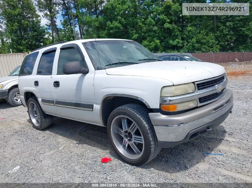 2004 Chevrolet Tahoe Ls VIN: 1GNEK13Z74R296921 Lot: 39432510