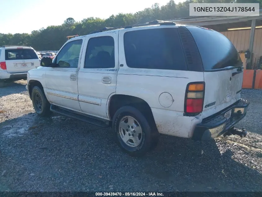 2004 Chevrolet Tahoe Lt VIN: 1GNEC13Z04J178544 Lot: 40307421