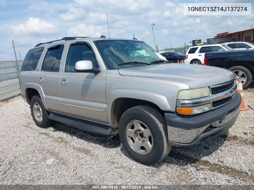 1GNEC13Z14J137274 2004 Chevrolet Tahoe Lt