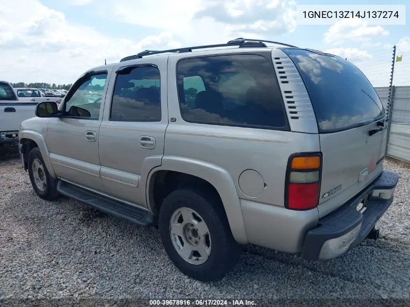 1GNEC13Z14J137274 2004 Chevrolet Tahoe Lt