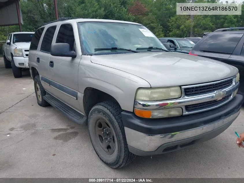 2004 Chevrolet Tahoe Ls VIN: 1GNEC13Z64R186570 Lot: 39917714