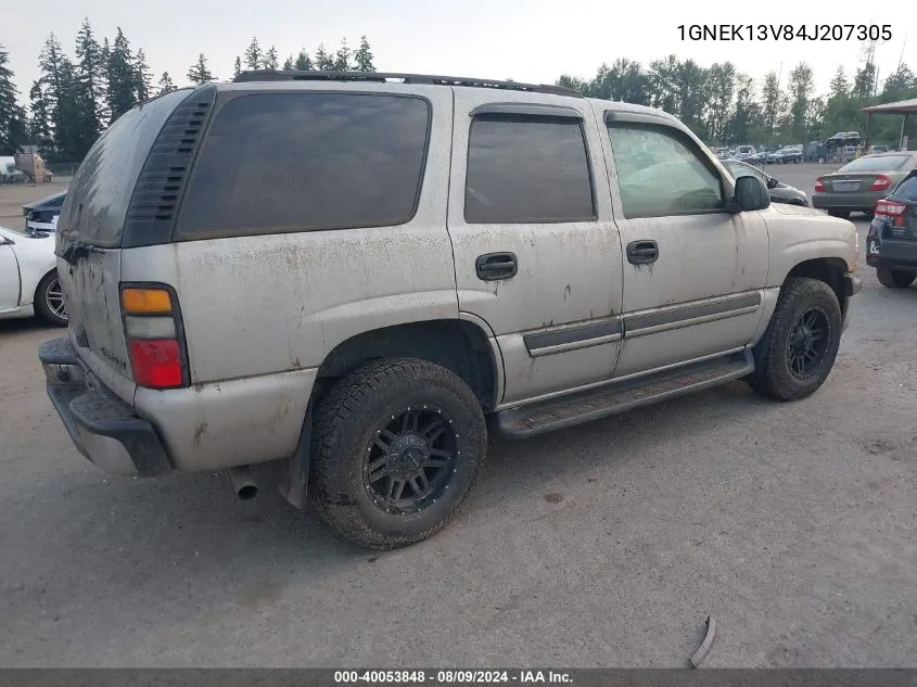 2004 Chevrolet Tahoe K1500 VIN: 1GNEK13V84J207305 Lot: 40053848