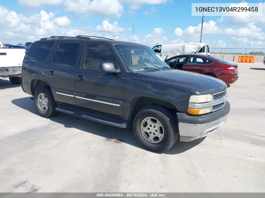 2004 Chevrolet Tahoe Ls VIN: 1GNEC13V04R299458 Lot: 40088964