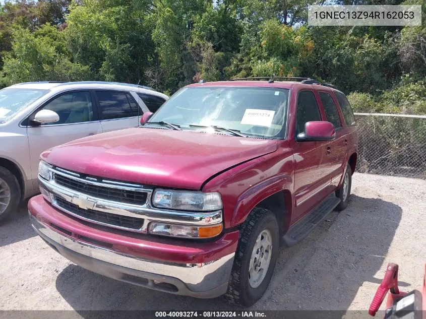 2004 Chevrolet Tahoe C1500 VIN: 1GNEC13Z94R162053 Lot: 40093274