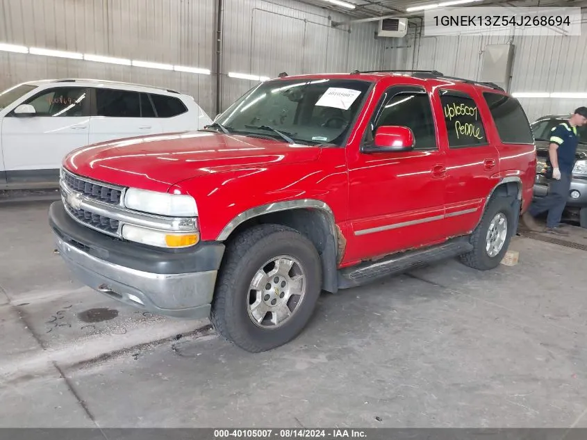 2004 Chevrolet Tahoe Lt VIN: 1GNEK13Z54J268694 Lot: 40105007