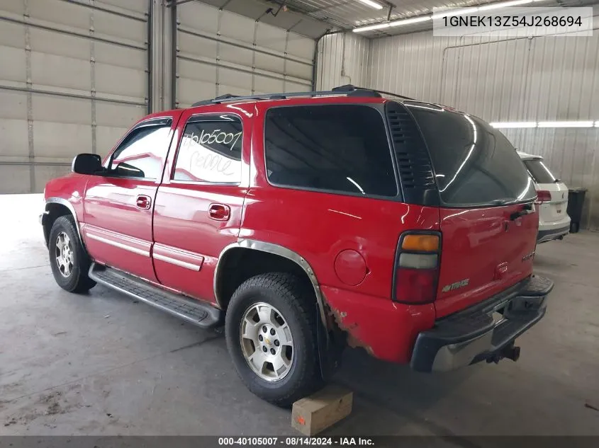 2004 Chevrolet Tahoe Lt VIN: 1GNEK13Z54J268694 Lot: 40105007