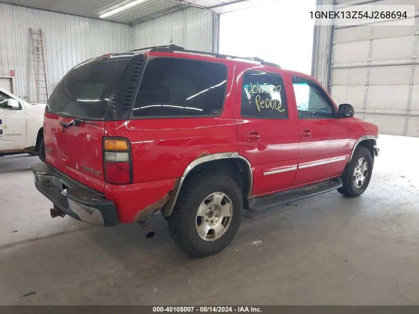 2004 Chevrolet Tahoe Lt VIN: 1GNEK13Z54J268694 Lot: 40105007