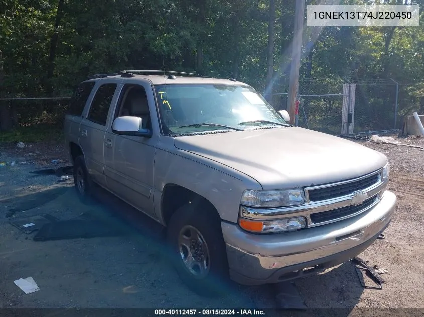 2004 Chevrolet Tahoe Lt VIN: 1GNEK13T74J220450 Lot: 40112457