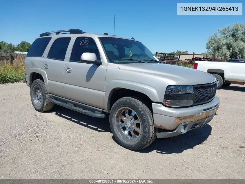 2004 Chevrolet Tahoe Z71 VIN: 1GNEK13Z94R265413 Lot: 40126381