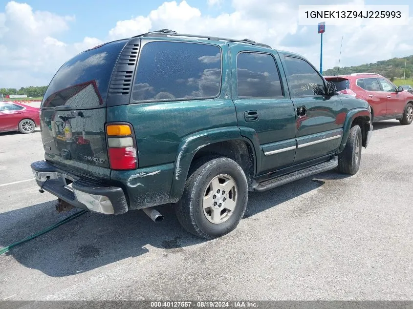 2004 Chevrolet Tahoe Lt VIN: 1GNEK13Z94J225993 Lot: 40127557