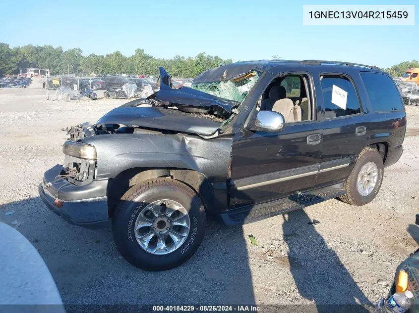 1GNEC13V04R215459 2004 Chevrolet Tahoe Ls