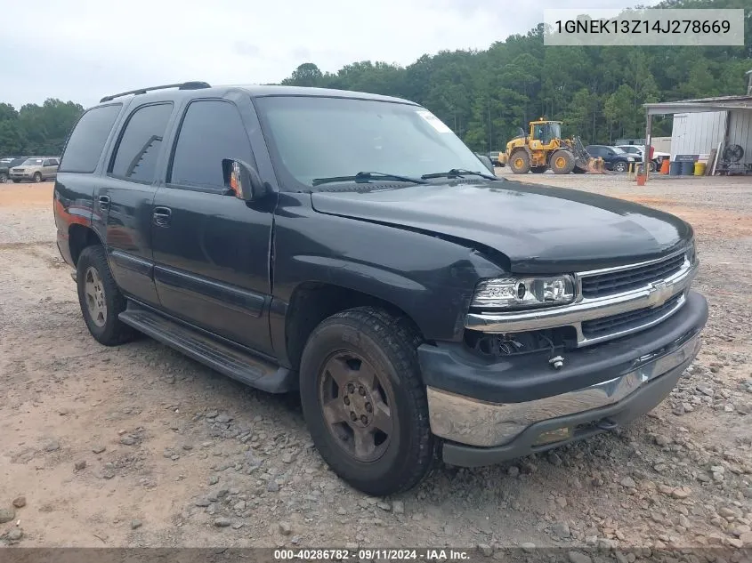 1GNEK13Z14J278669 2004 Chevrolet Tahoe Ls