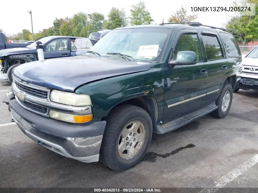 2004 Chevrolet Tahoe Lt VIN: 1GNEK13Z94J205274 Lot: 40342013