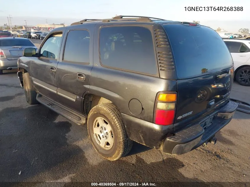 2004 Chevrolet Tahoe Lt VIN: 1GNEC13T64R268388 Lot: 40369504