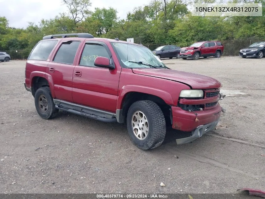 2004 Chevrolet Tahoe Z71 VIN: 1GNEK13ZX4R312075 Lot: 40379774