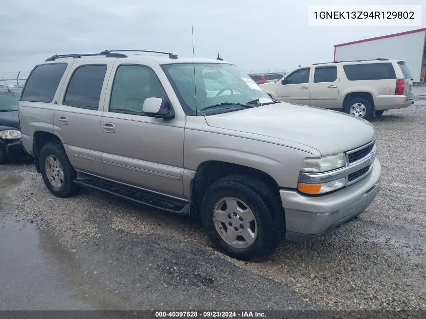 1GNEK13Z94R129802 2004 Chevrolet Tahoe Lt