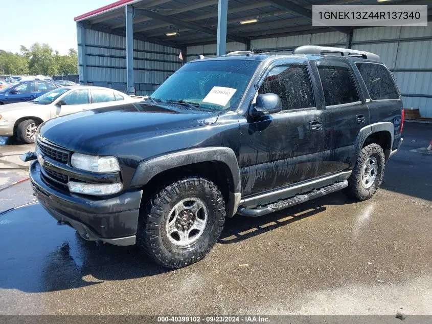 2004 Chevrolet Tahoe Z71 VIN: 1GNEK13Z44R137340 Lot: 40399102