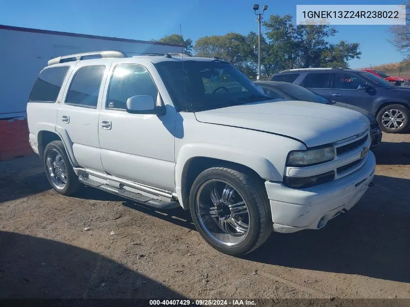 2004 Chevrolet Tahoe Z71 VIN: 1GNEK13Z24R238022 Lot: 40407429