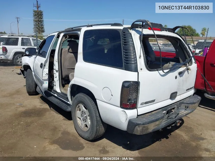 1GNEC13T44R103830 2004 Chevrolet Tahoe Ls