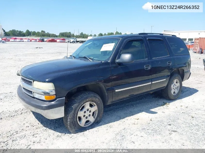 2004 Chevrolet Tahoe Ls VIN: 1GNEC13Z24R266352 Lot: 40422013