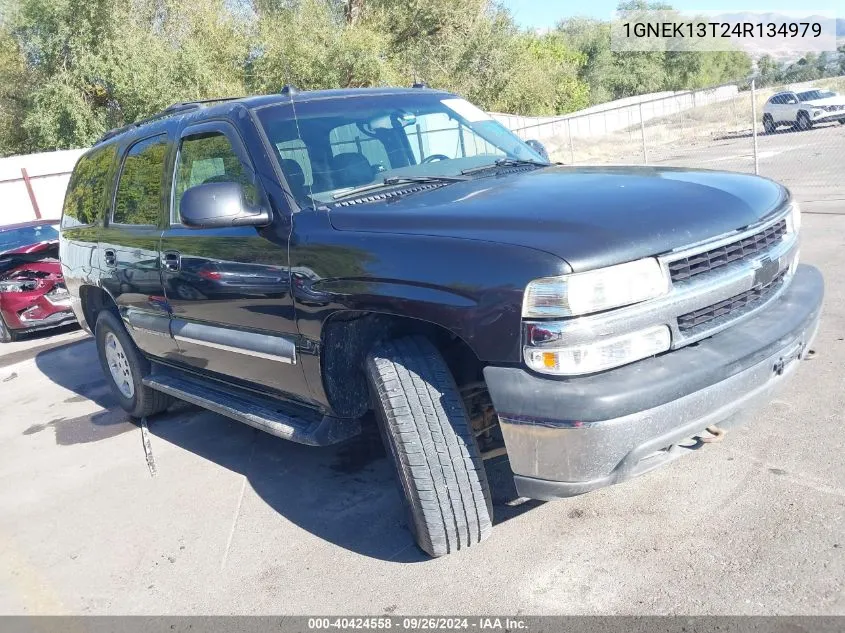 2004 Chevrolet Tahoe Lt VIN: 1GNEK13T24R134979 Lot: 40424558