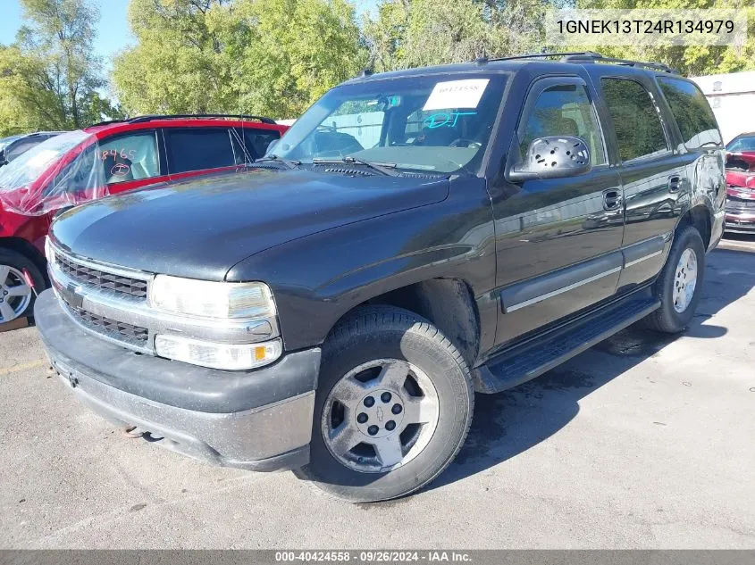 1GNEK13T24R134979 2004 Chevrolet Tahoe Lt