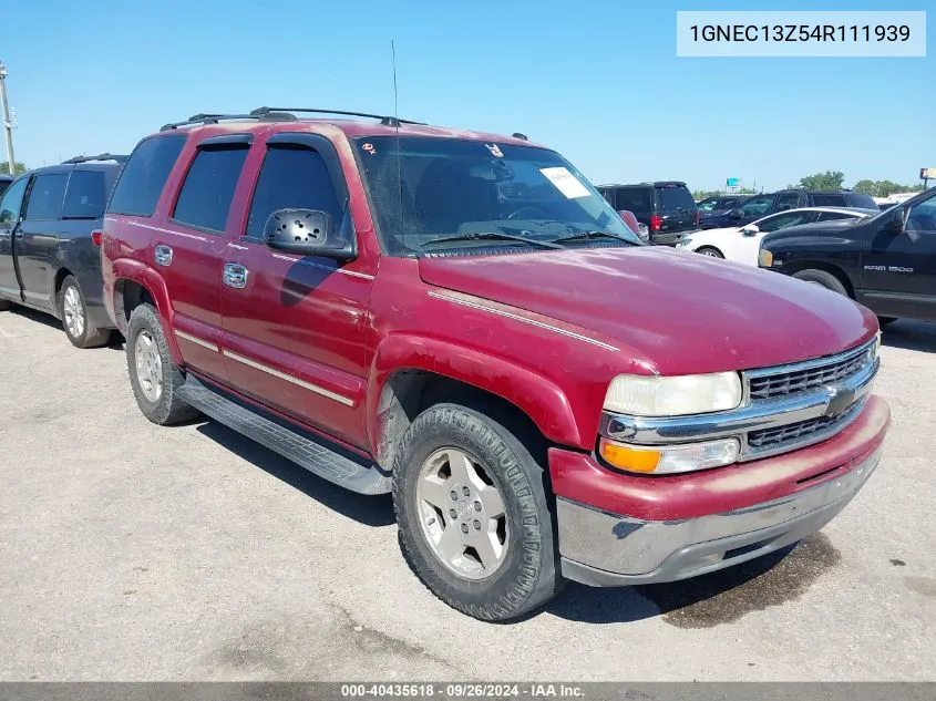 1GNEC13Z54R111939 2004 Chevrolet Tahoe Lt