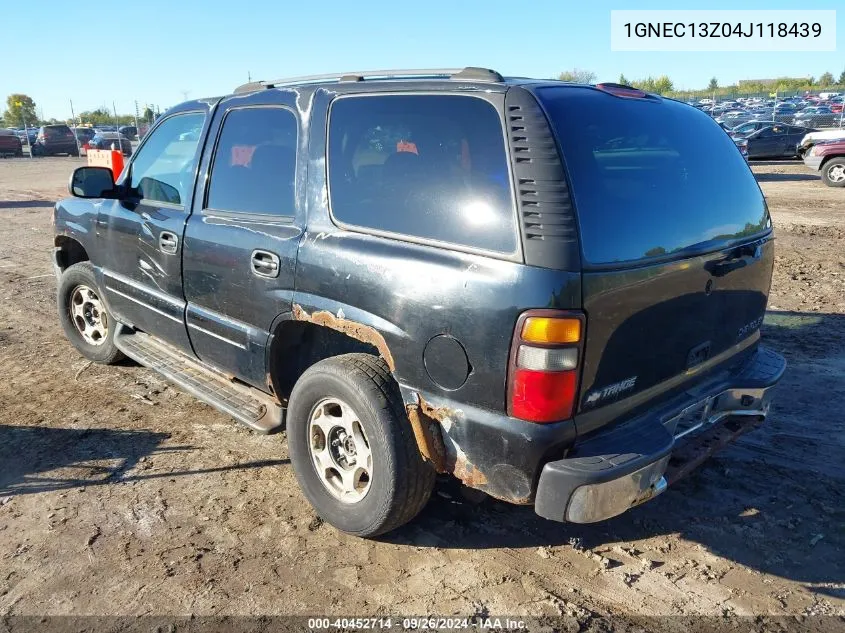 1GNEC13Z04J118439 2004 Chevrolet Tahoe Ls