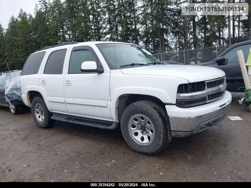 1GNEK13T65J106134 2005 Chevrolet Tahoe Lt