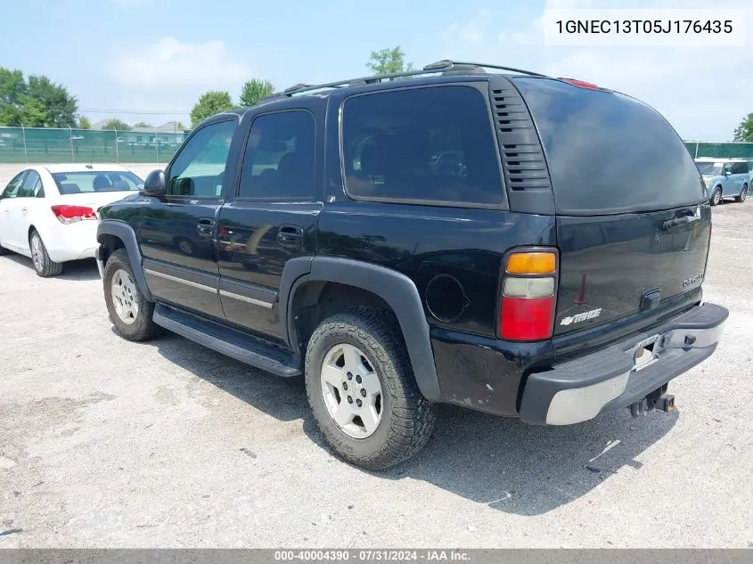 2005 Chevrolet Tahoe Lt VIN: 1GNEC13T05J176435 Lot: 40004390