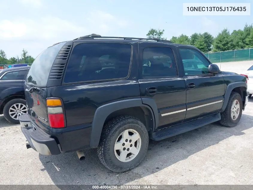 2005 Chevrolet Tahoe Lt VIN: 1GNEC13T05J176435 Lot: 40004390