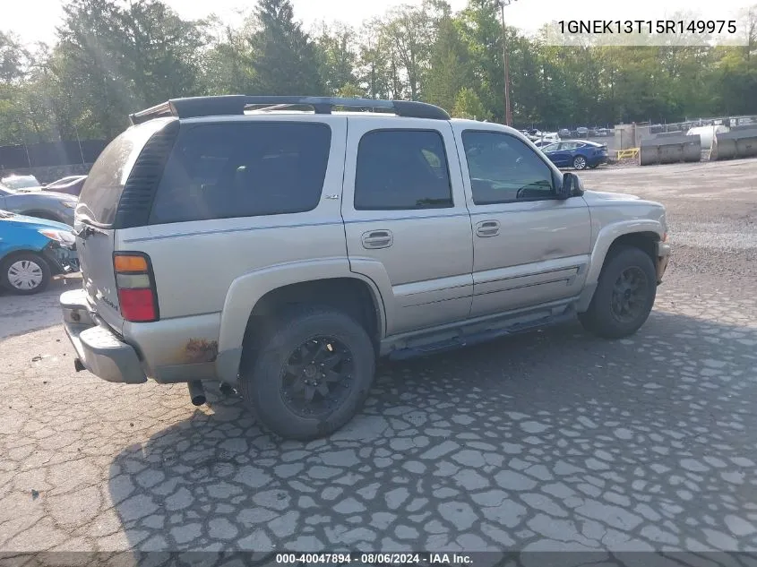 2005 Chevrolet Tahoe Z71 VIN: 1GNEK13T15R149975 Lot: 40047894