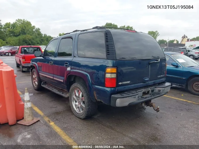 2005 Chevrolet Tahoe Lt VIN: 1GNEK13T05J195084 Lot: 40069042