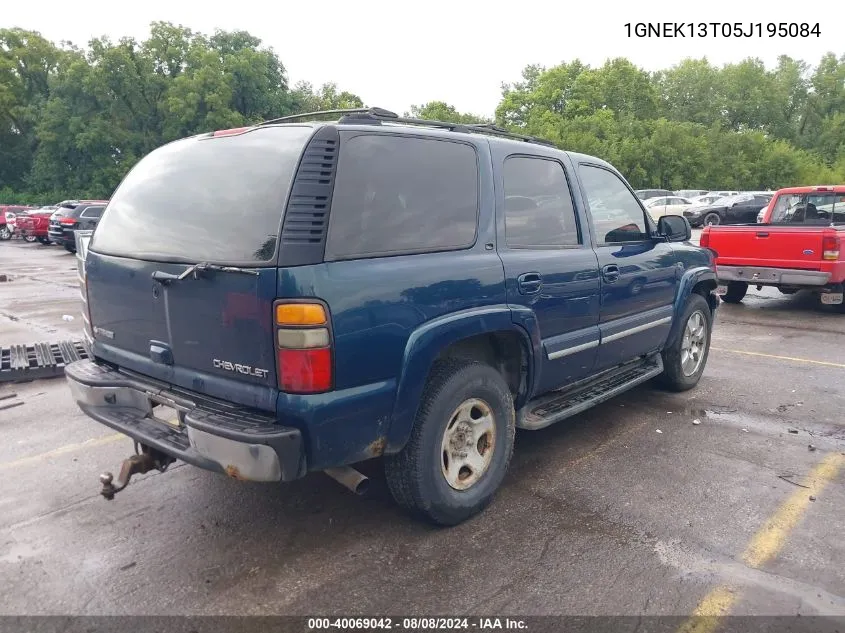 2005 Chevrolet Tahoe Lt VIN: 1GNEK13T05J195084 Lot: 40069042