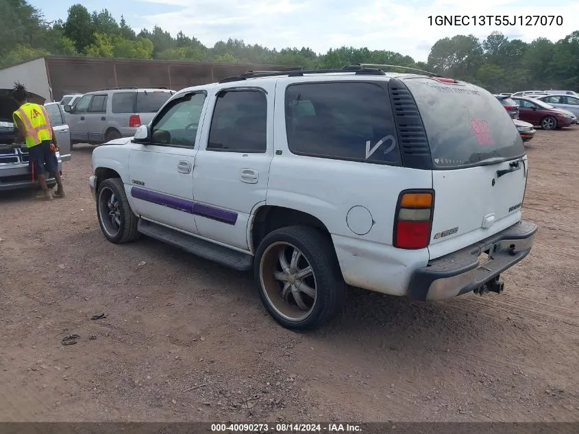 2005 Chevrolet Tahoe Ls/Lt/Z71 VIN: 1GNEC13T55J127070 Lot: 40090273