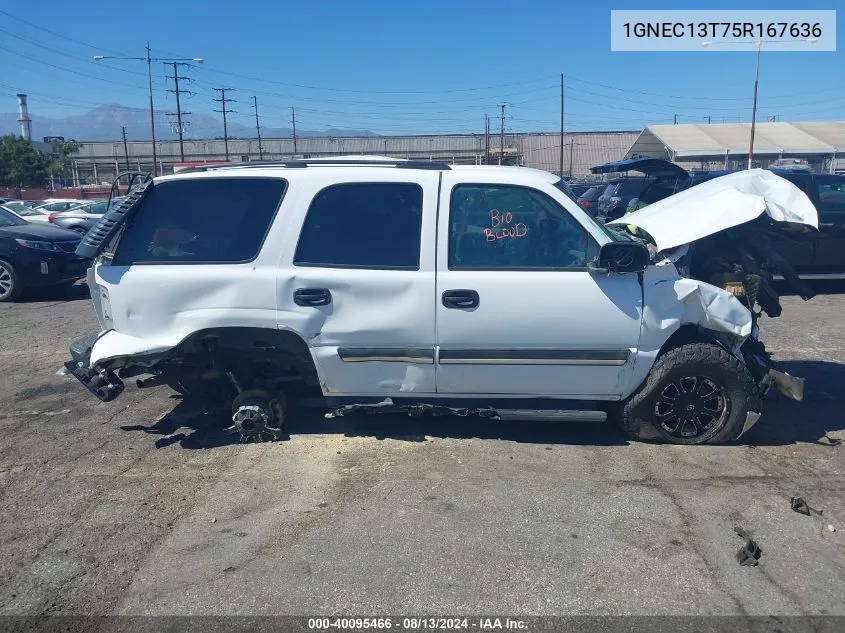 1GNEC13T75R167636 2005 Chevrolet Tahoe Ls