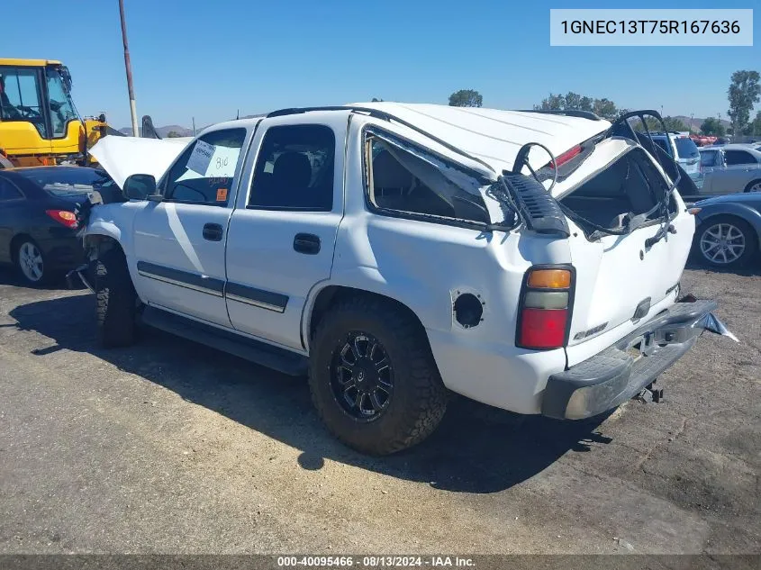 1GNEC13T75R167636 2005 Chevrolet Tahoe Ls