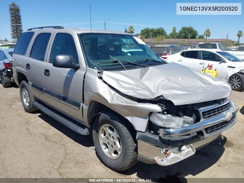 2005 Chevrolet Tahoe Ls VIN: 1GNEC13VX5R200520 Lot: 40109806