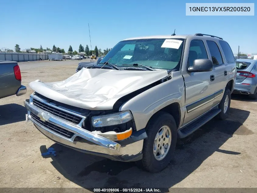 2005 Chevrolet Tahoe Ls VIN: 1GNEC13VX5R200520 Lot: 40109806