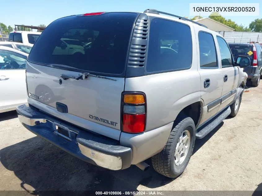 2005 Chevrolet Tahoe Ls VIN: 1GNEC13VX5R200520 Lot: 40109806