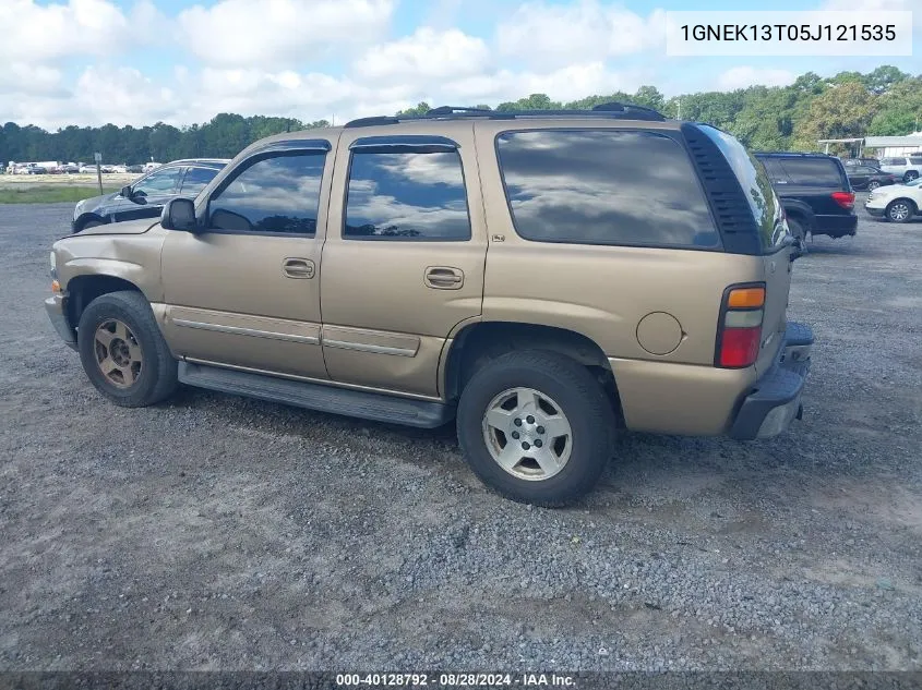 2005 Chevrolet Tahoe Lt VIN: 1GNEK13T05J121535 Lot: 40128792