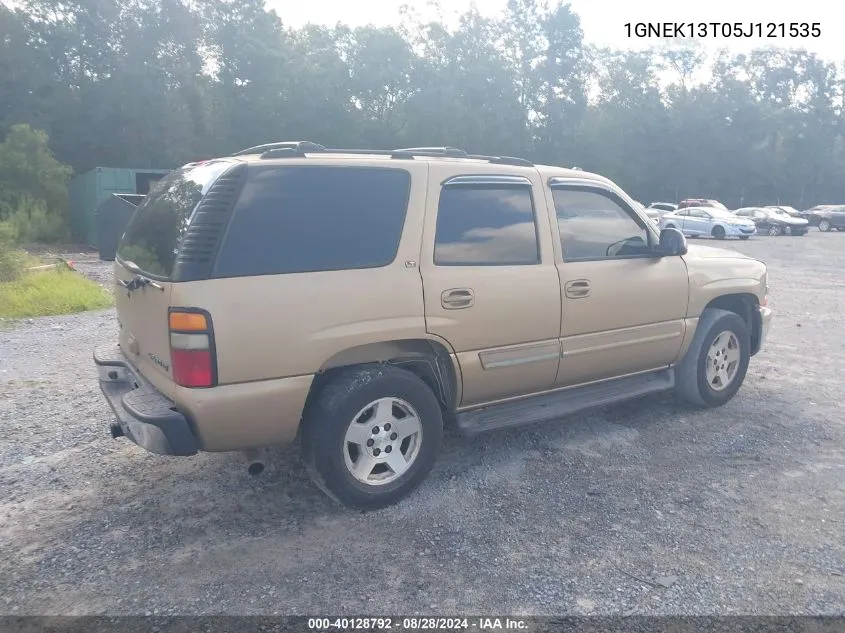 2005 Chevrolet Tahoe Lt VIN: 1GNEK13T05J121535 Lot: 40128792