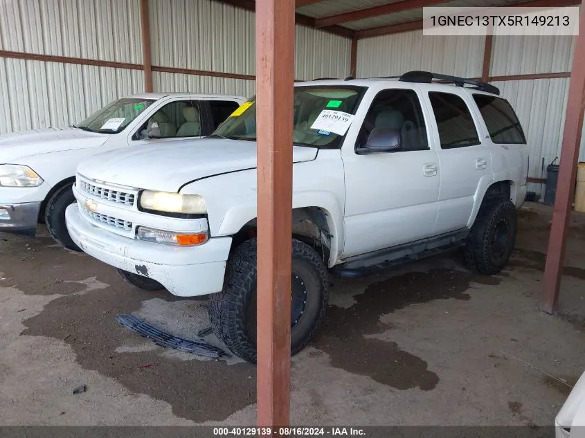 2005 Chevrolet Tahoe C1500 VIN: 1GNEC13TX5R149213 Lot: 40129139