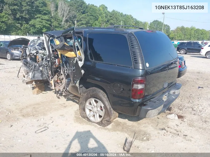 2005 Chevrolet Tahoe Ls VIN: 1GNEK13T85J163208 Lot: 40130206