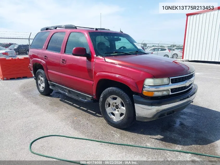 2005 Chevrolet Tahoe Z71 VIN: 1GNEK13T75R213453 Lot: 40178058