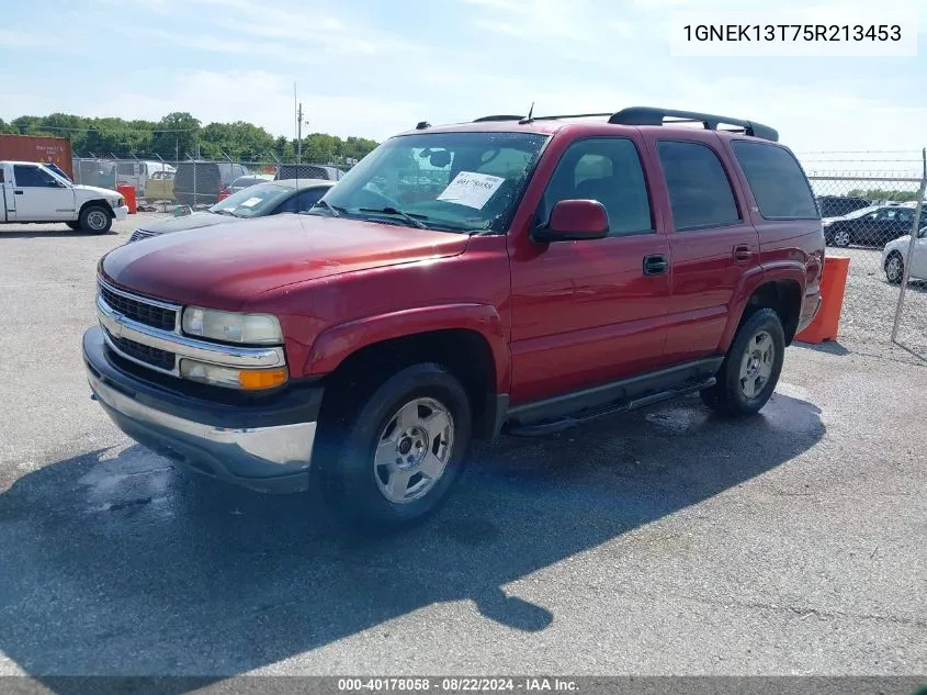 2005 Chevrolet Tahoe Z71 VIN: 1GNEK13T75R213453 Lot: 40178058